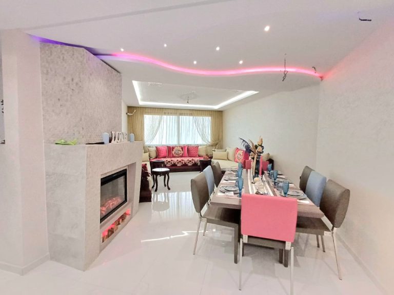 Appartement 3 chambres meublé haut standing – L’Hermitage, Casablanca