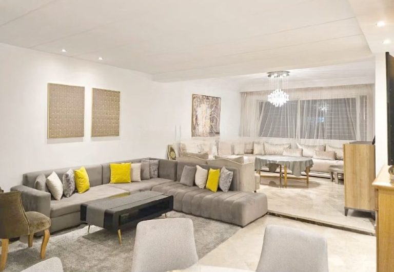 Luxe Appartement F4 de 169m a vendre meublé – Casablanca