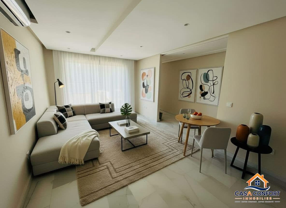 Lire la suite à propos de l’article Location Appartement Vide Haut Standing avec Terrasse – 98 m², Casablanca