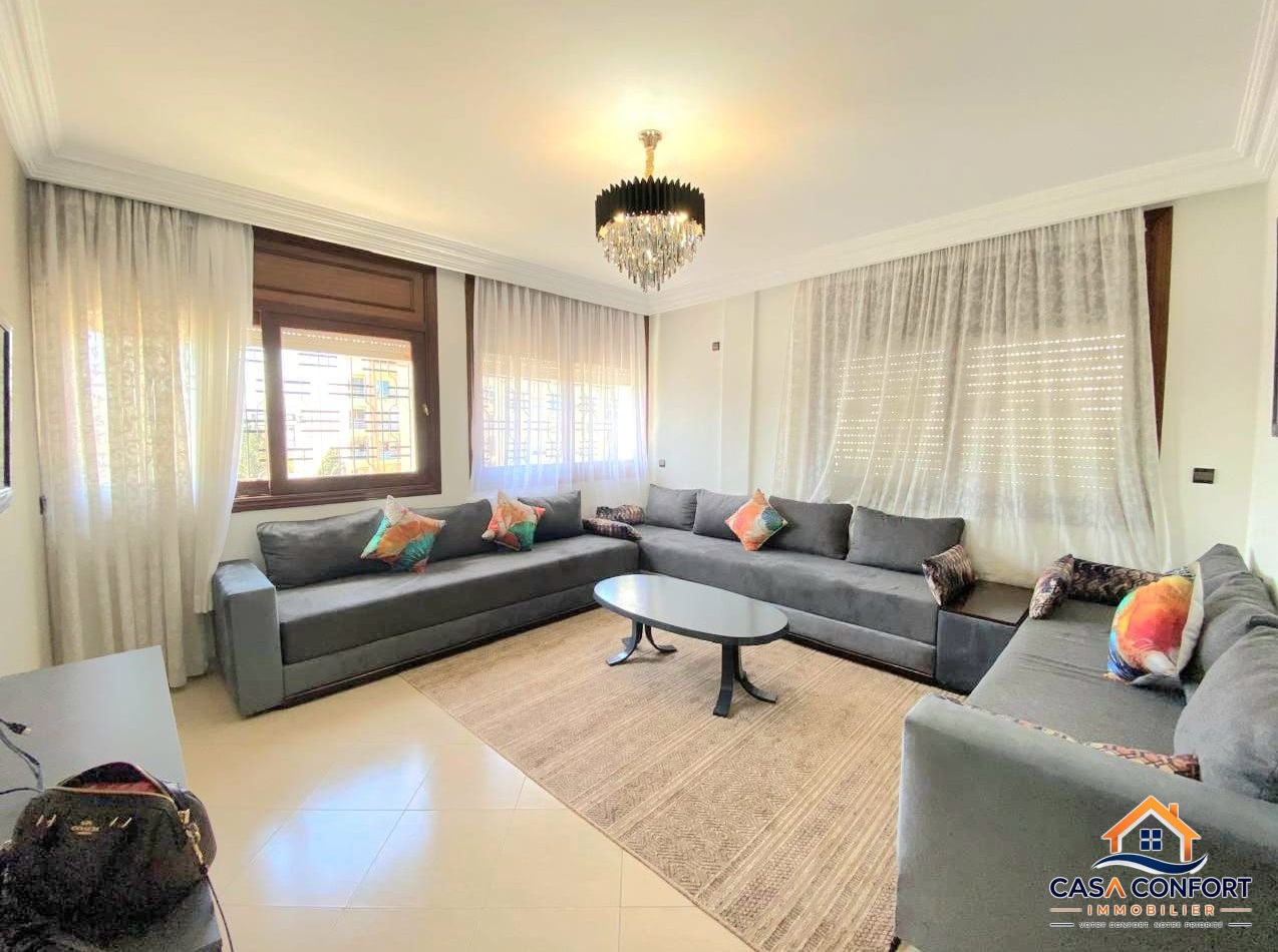 Lire la suite à propos de l’article location d&rsquo;un appartement 2 chambres meublé de 107m pour la longue durée – Casablanca