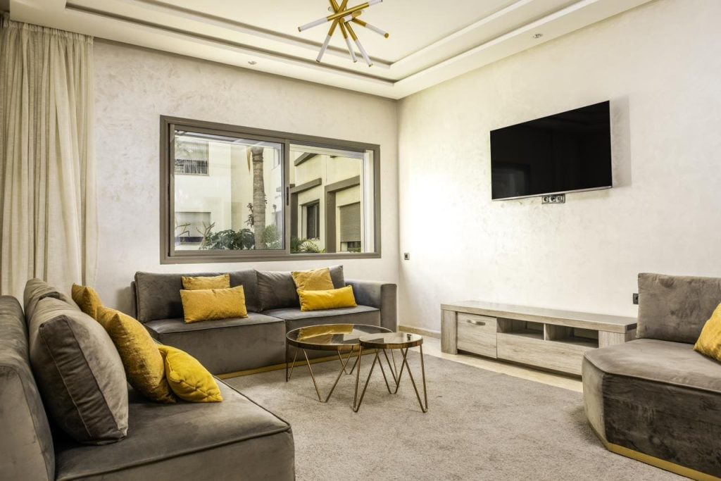 Appartement F4 Meublé Haut Standing à Louer – Bourgogne Ouest Casablanca
