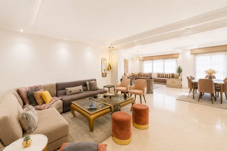 location appartement 3 chambres meublé de 200 m² – CIL, Casablanca