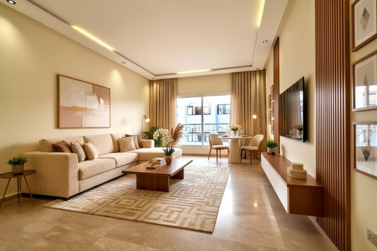 Read more about the article Appartement Premium de 110 m² à Louer Longue Durée au Triangle d’Or, Casablanca