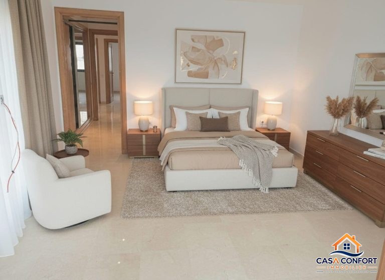 Appartement de très haut standing de 3 chambres à louer vide– Racine, Casablanca