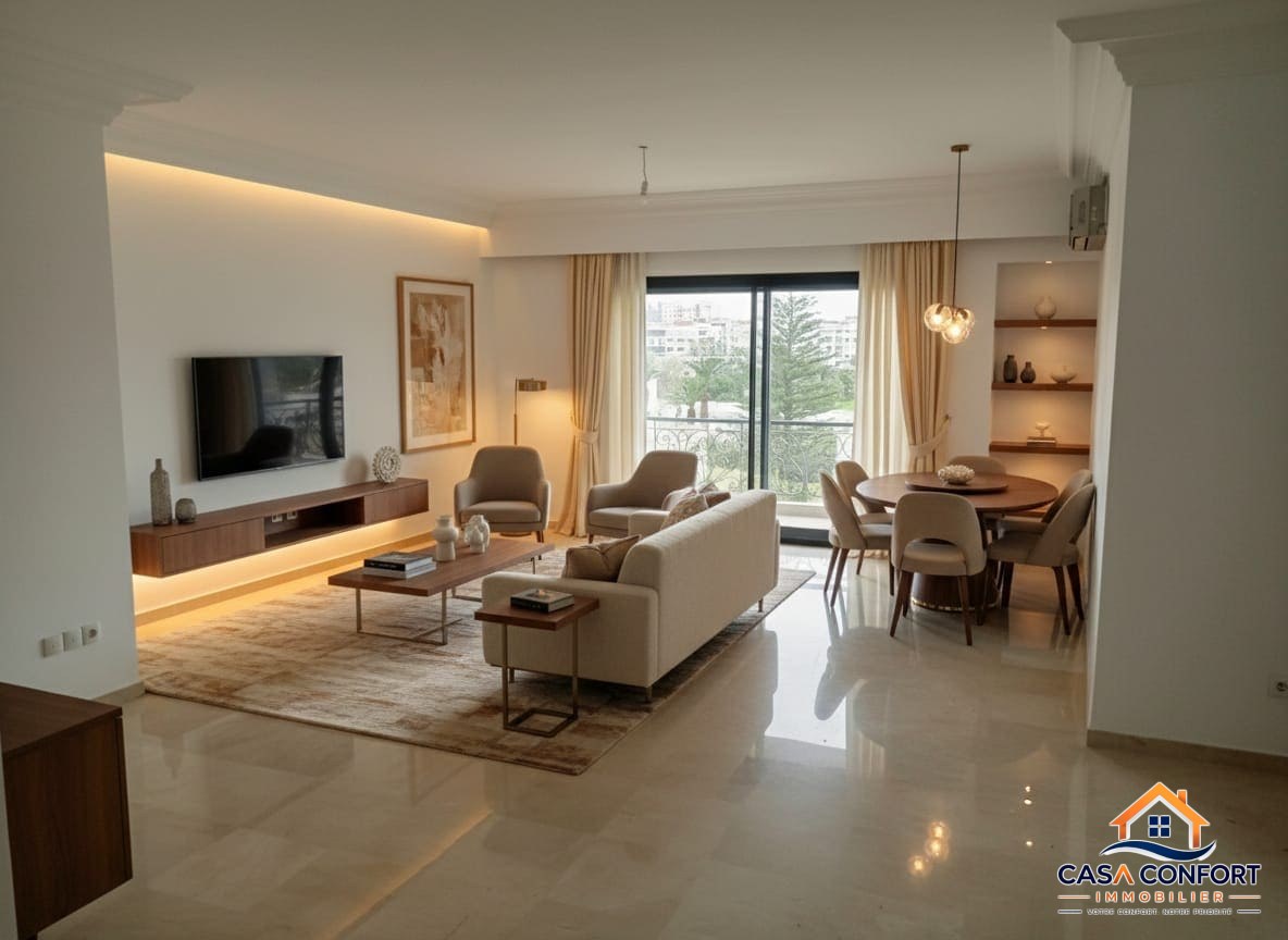 Lire la suite à propos de l’article Appartement de très haut standing de 3 chambres à louer vide– Racine, Casablanca