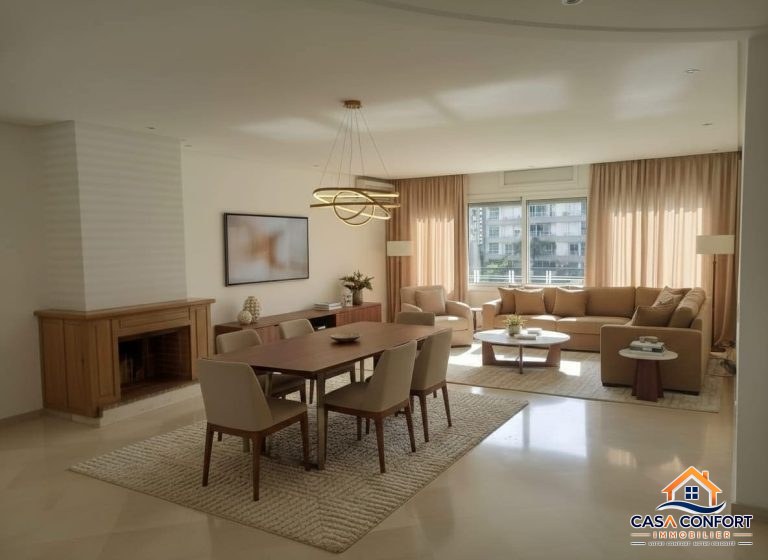 Location Appartement 3 chambres vide de 178 m² en longue durée Racine Casablanca