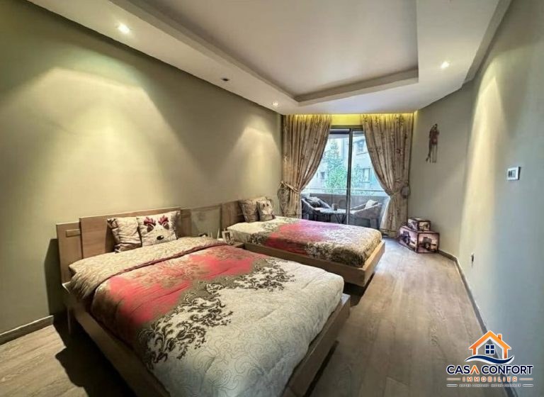 Appartement 3 chambres meublé très haut standing de 220 m² à louer à Gauthier – Casablanca