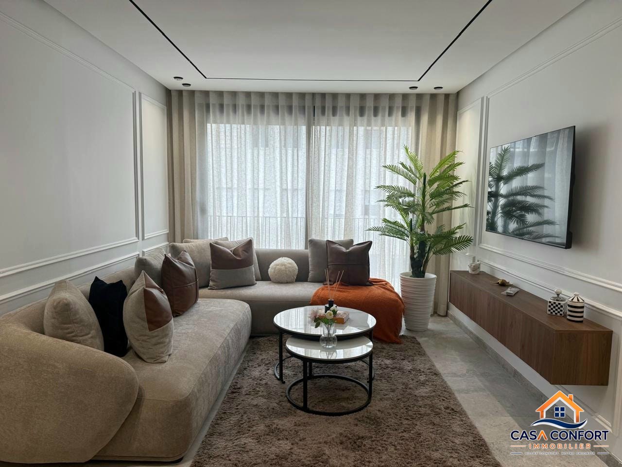 Lire la suite à propos de l’article Coquet studio haut standing de 45 m² à louer meublé – Les Hôpitaux, Casablanca