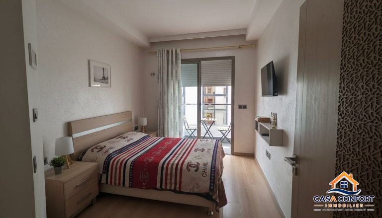 Studio meublé haut standing de 50 m² à louer longue durée à Maârif – Casablanca