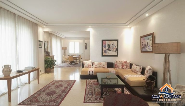 Appartement meublé haut standing de 165 m² à louer à Gauthier à Casablanca