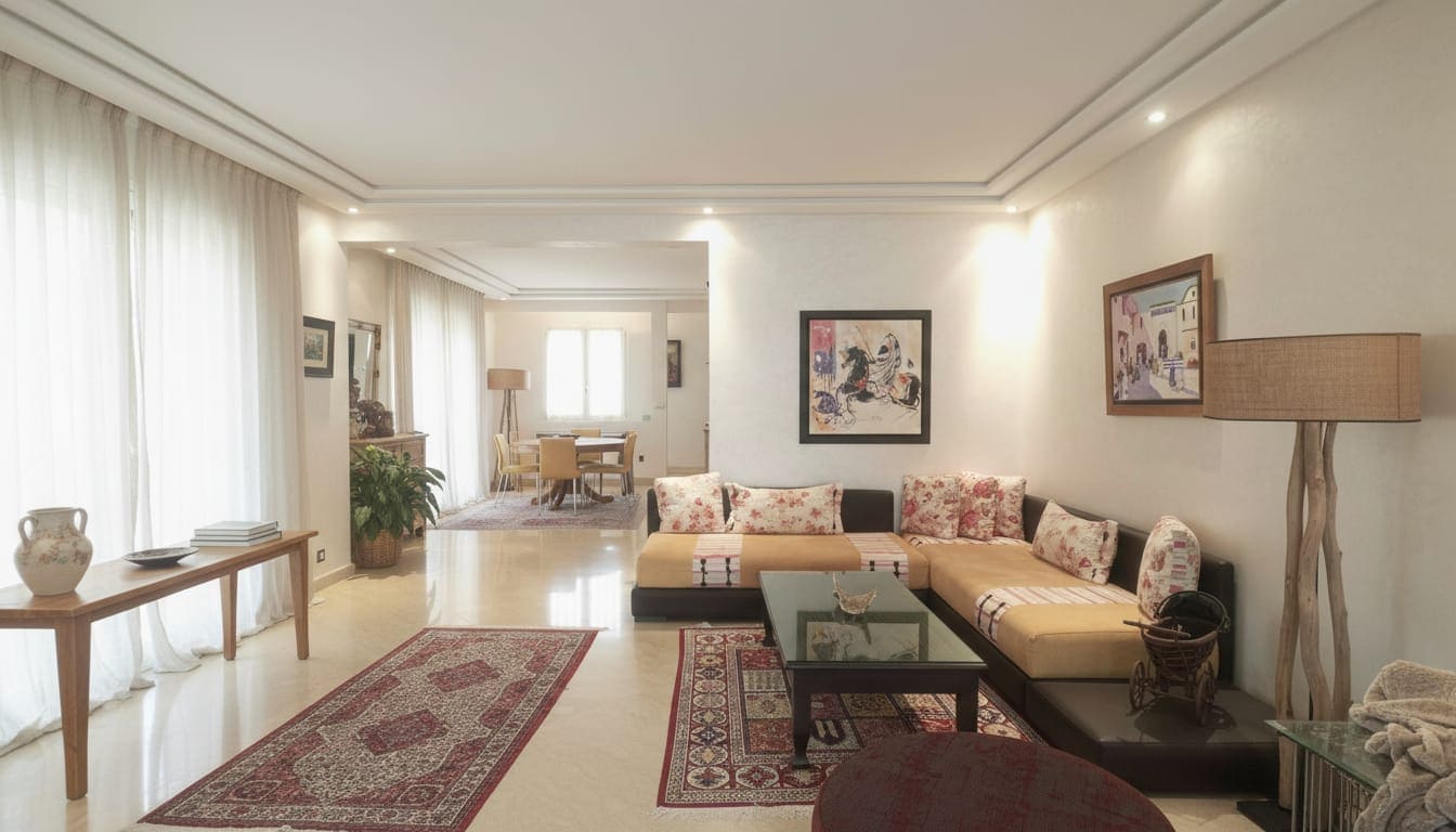 Read more about the article Appartement meublé haut standing de 165 m² à louer à Gauthier à Casablanca