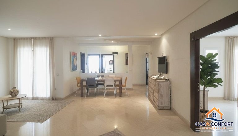 Appartement meublé haut standing de 165 m² à louer à Gauthier à Casablanca