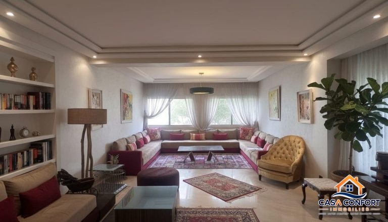 Appartement meublé haut standing de 165 m² à louer à Gauthier à Casablanca