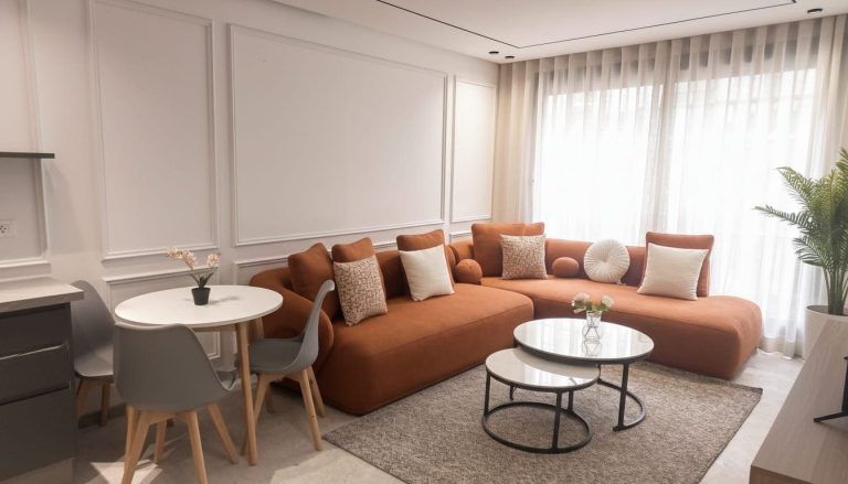 Studio neuf premium de 46 m² à louer meublé – Les Hôpitaux, Casablanca