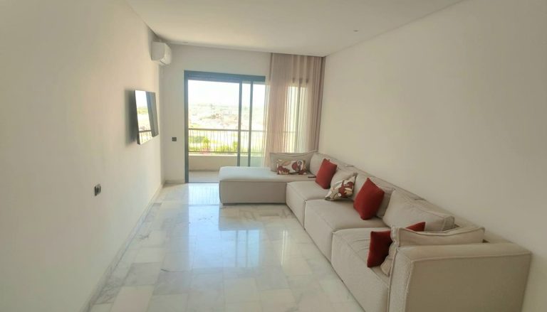 Appartement meublé de standing avec vue mer à louer à Zenata – Résidence avec piscine