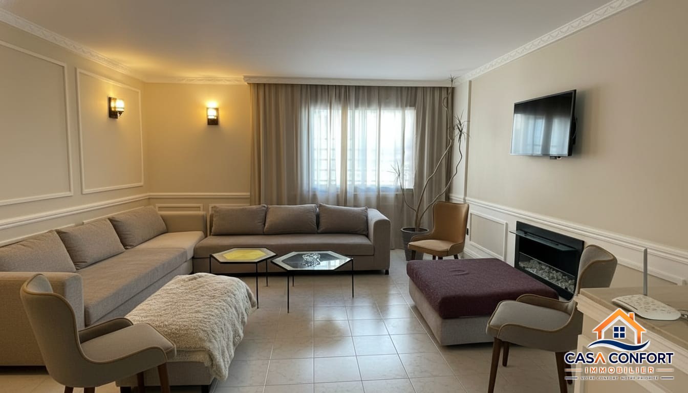 Lire la suite à propos de l’article Appartement 2 chambres meublé haut standing de 100 m² à louer sur Bd Ghandi – Casablanca