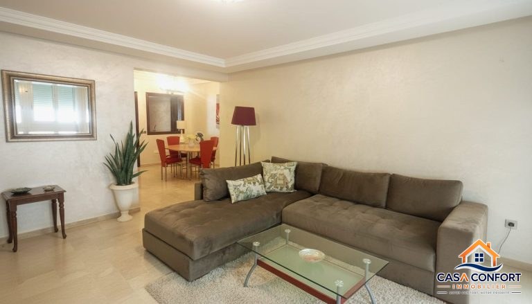 Appartement meublé de standing à louer aux Princesses – 100 m² de confort à Casablanca