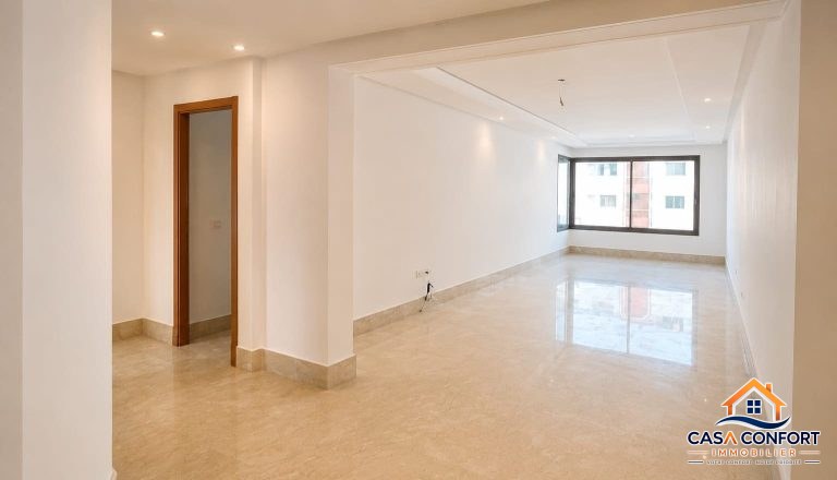 Appartement haut standing de 117 m² à louer vide – Longue durée à Maârif, Casablanca