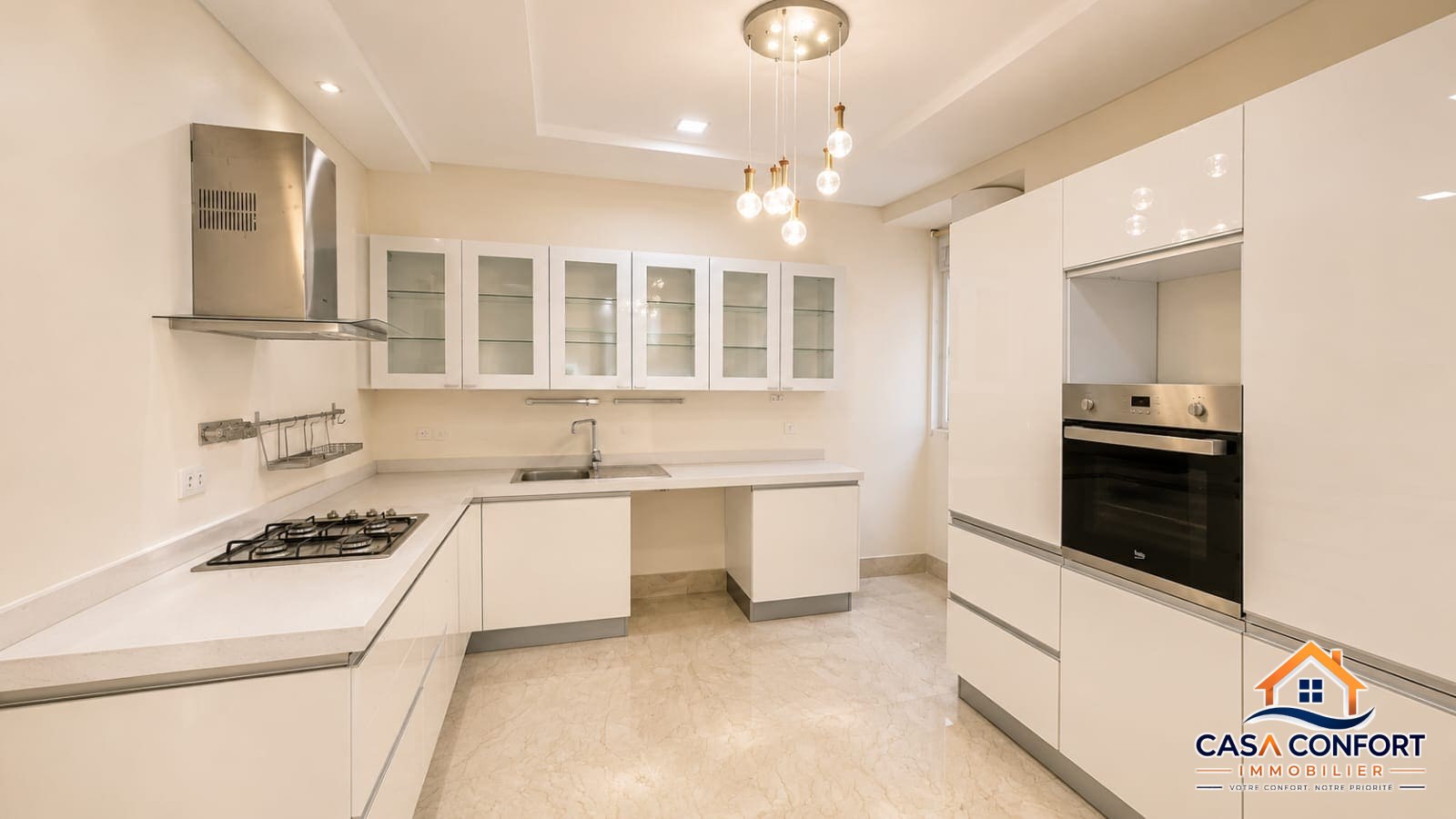 Lire la suite à propos de l’article Appartement haut standing de 117 m² à louer vide – Longue durée à Maârif, Casablanca