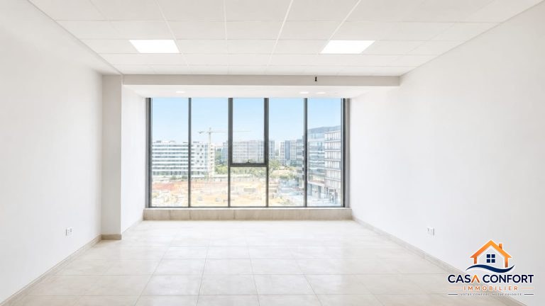 Location plateau bureau neuf de 65 m² à Sidi Maârouf – Bureau professionnel à Casablanca