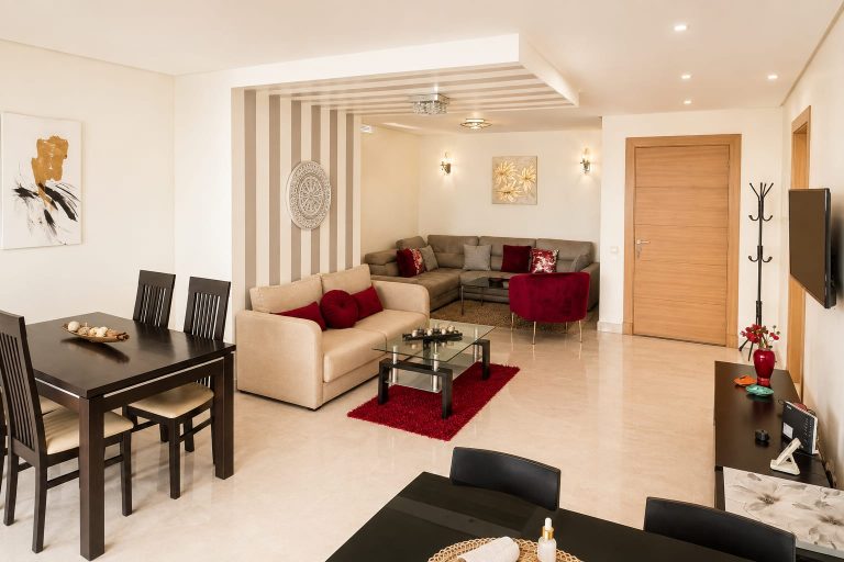 Appartement 2 chambres meublé de 78 m² à louer longue durée à Palmier Casablanca