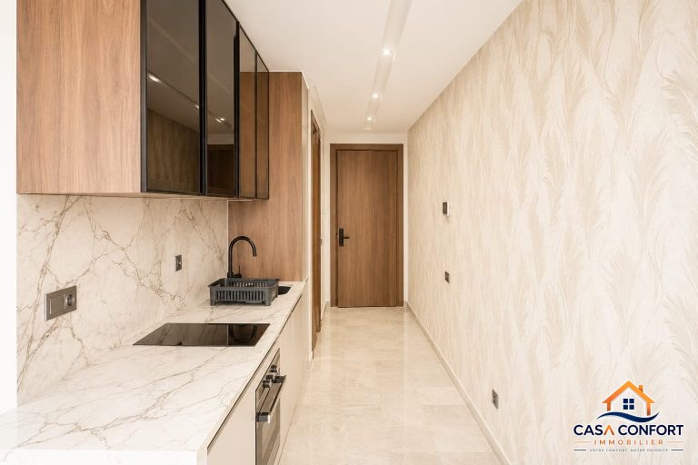 Location Studio neuf haut standing de 50 m² meublé – Maârif Extension, Casablanca