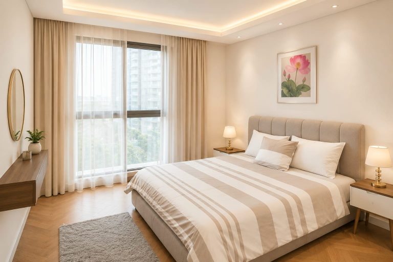 Location appartement 2 chambres meublé de 91 m² – Casablanca Finance City CFC