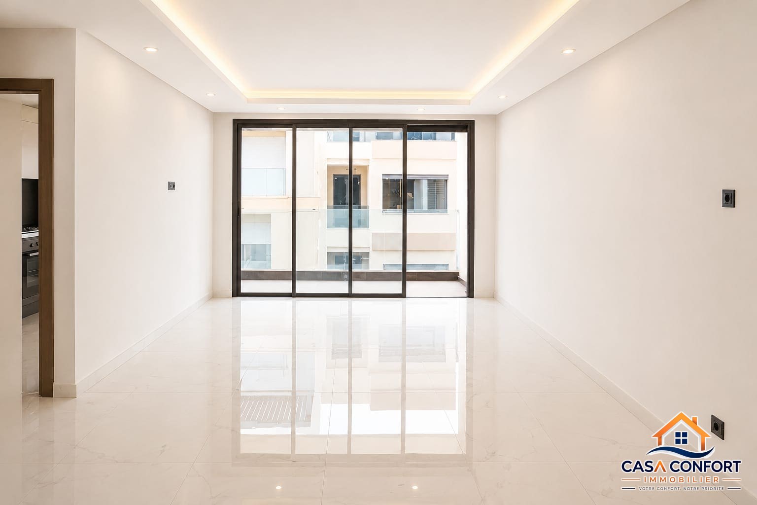 Lire la suite à propos de l’article Location appartement 2 chambres non meublé neuf de 109 m² à Ferme Bretonne, Casablanca