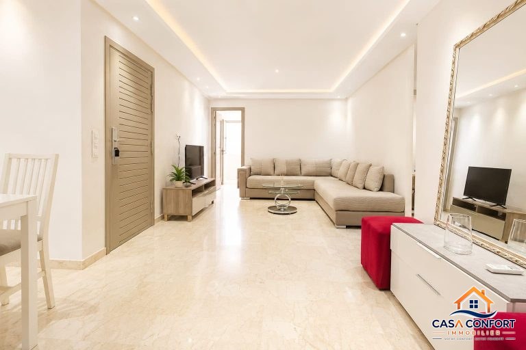 Location appartement 2 chambres meublé de 90 m² – Les Hôpitaux, Casablanca