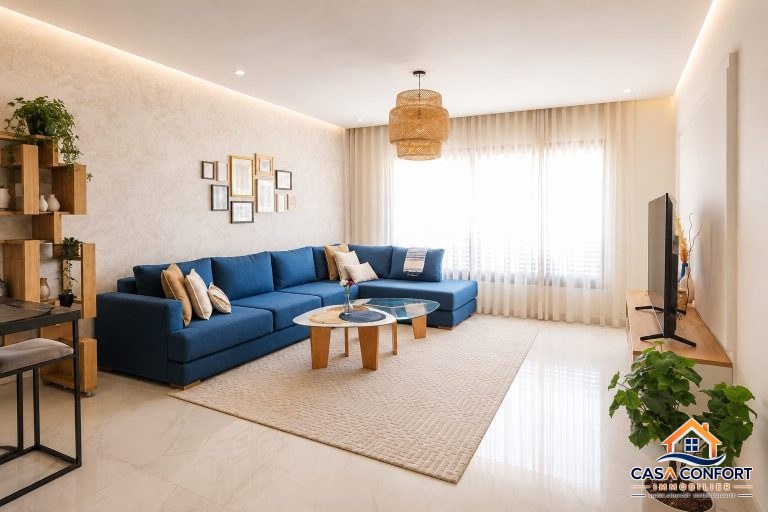 Location longue durée Studio les Princesses neuf haut standing meublé de 56 m² – Casablanca