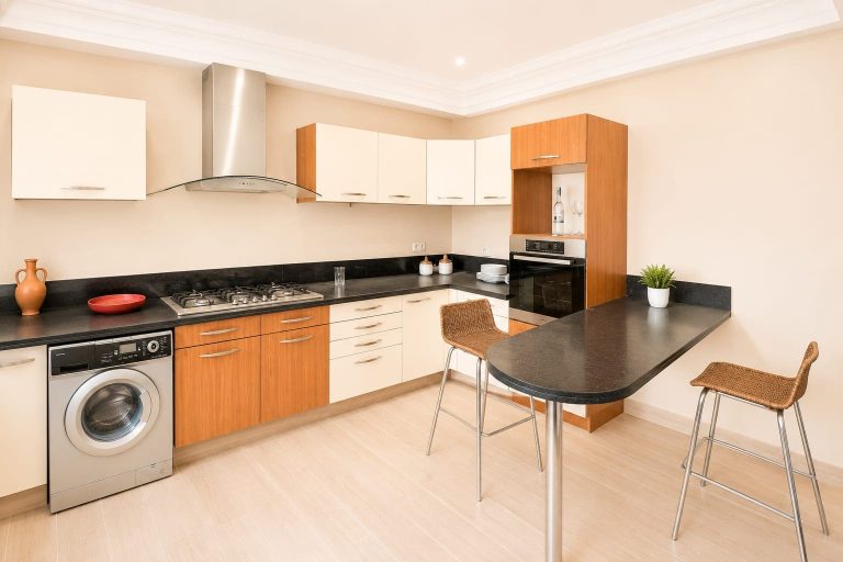 Charmant appartement 2 chambres à louer non meublé au Triangle d’Or, Casablanca