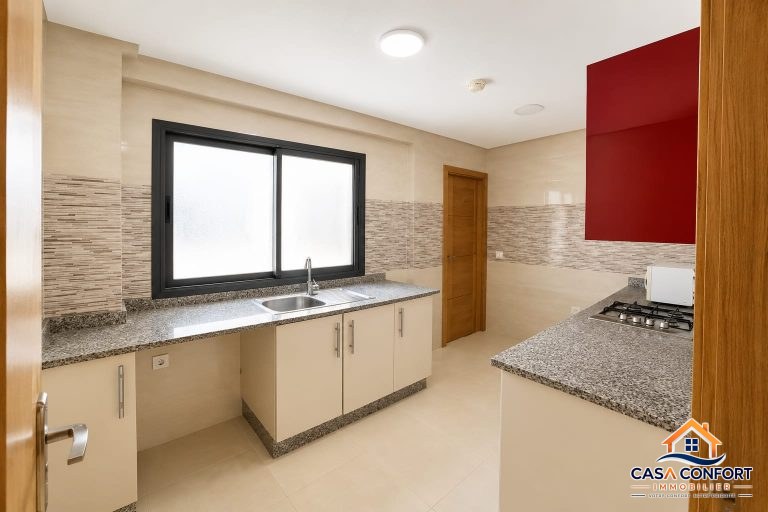 Location appartement 2 chambres vide de 80 m² avec terrasse à Ferme Bretonne – Casablanca