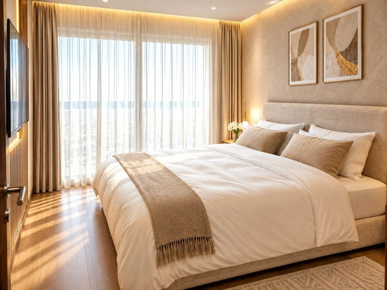 Location appartement premium 2 chambres meublé de 116 m² à Casablanca Finance City