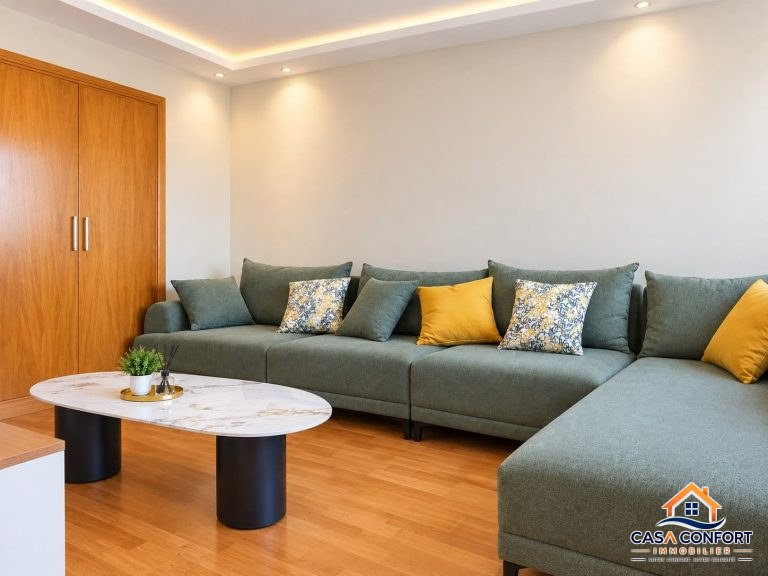 Location longue durée appartement 2 chambres meublé de 114 m² à Casablanca Finance City